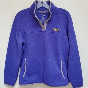 L.L. Bean Kids Purple Fleece Pullover